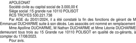Contenu publication