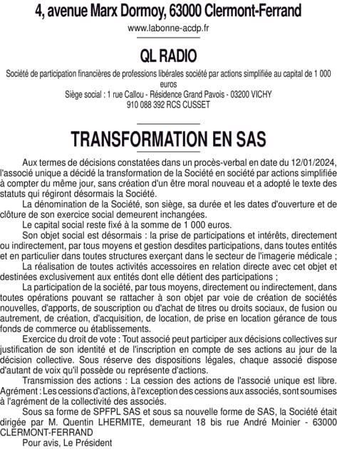 Contenu publication