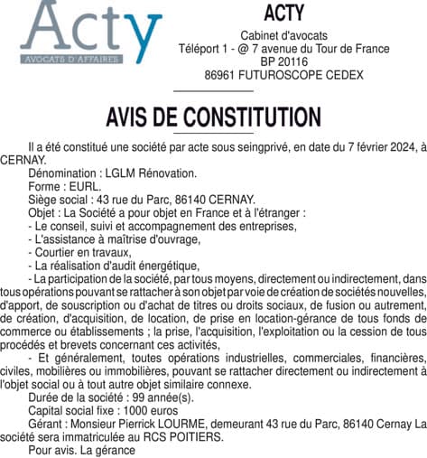Contenu publication