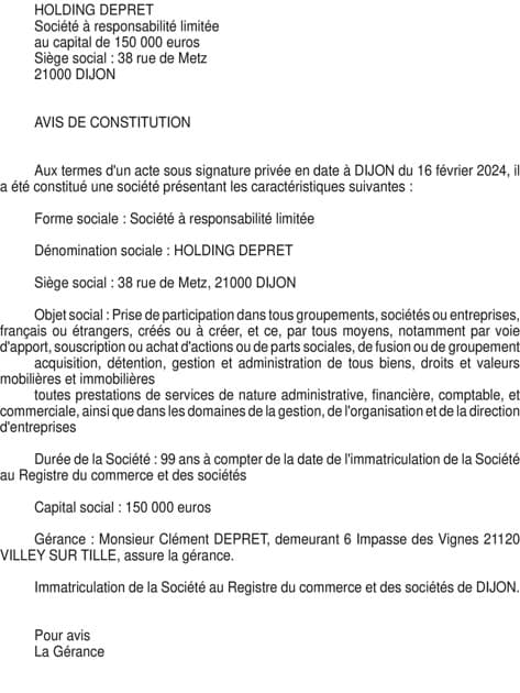 Contenu publication