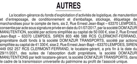 Contenu publication