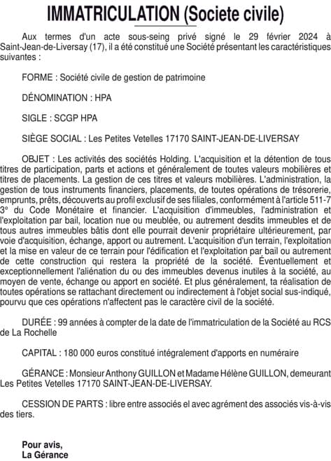 Contenu publication