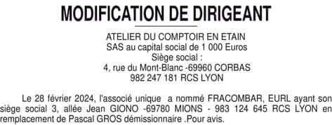 Contenu publication