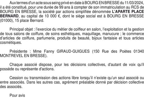 Contenu publication