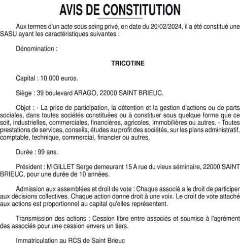 Contenu publication