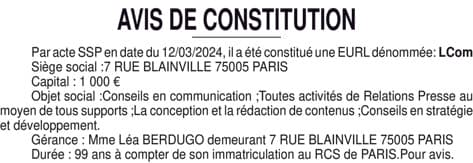Contenu publication
