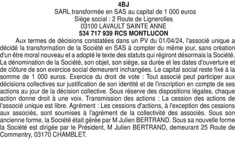 Contenu publication