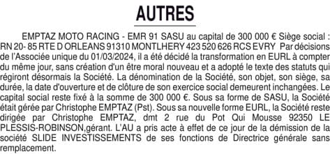 Contenu publication