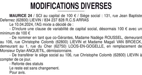 Contenu publication