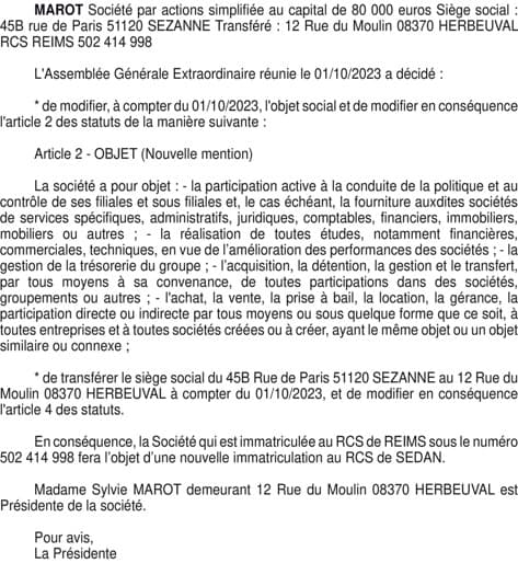 Contenu publication