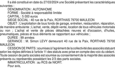 Contenu publication