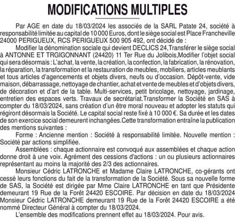 Contenu publication