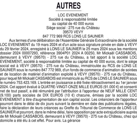 Contenu publication