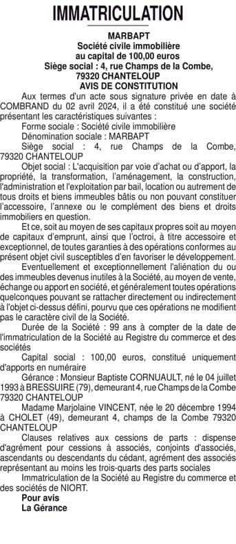 Contenu publication