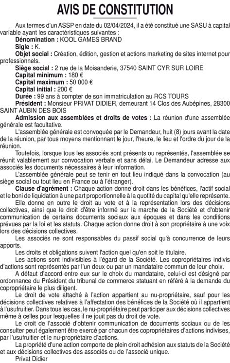 Contenu publication