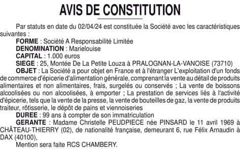 Contenu publication