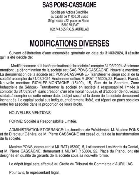 Contenu publication