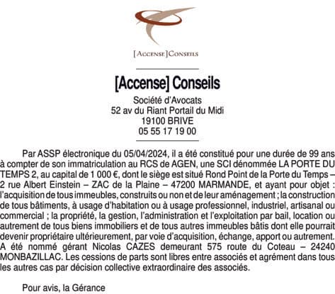 Contenu publication