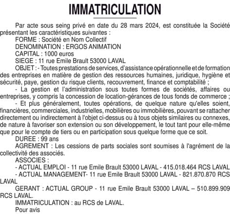 Contenu publication
