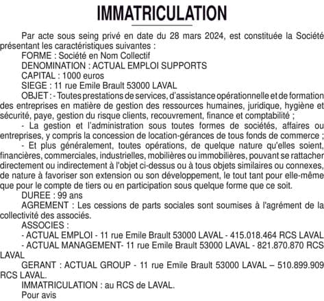 Contenu publication