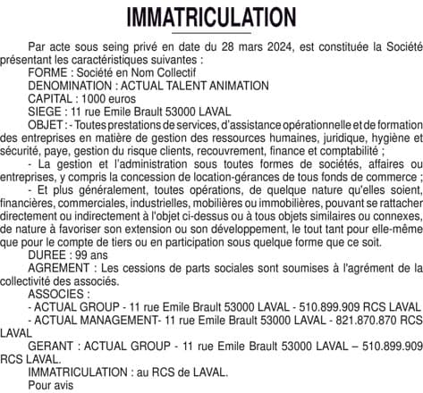 Contenu publication
