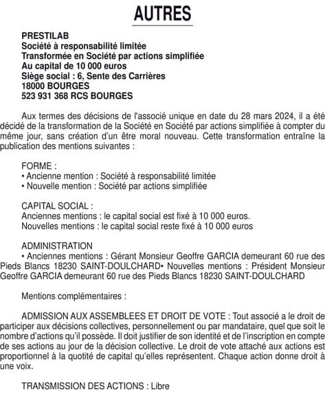 Contenu publication
