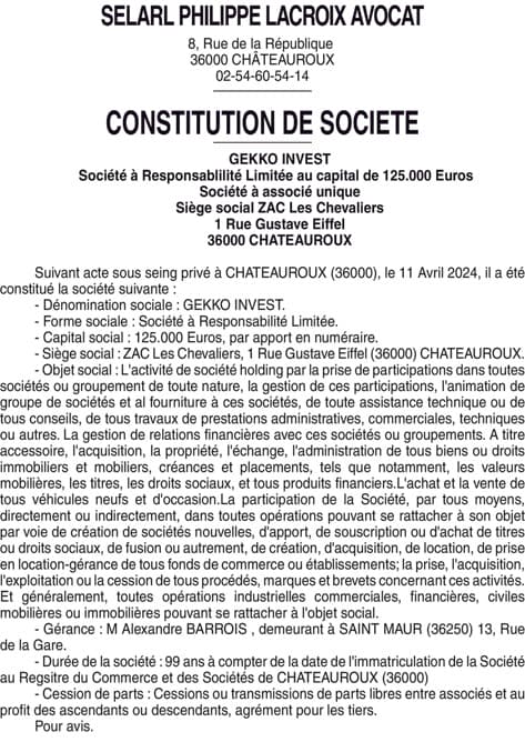 Contenu publication