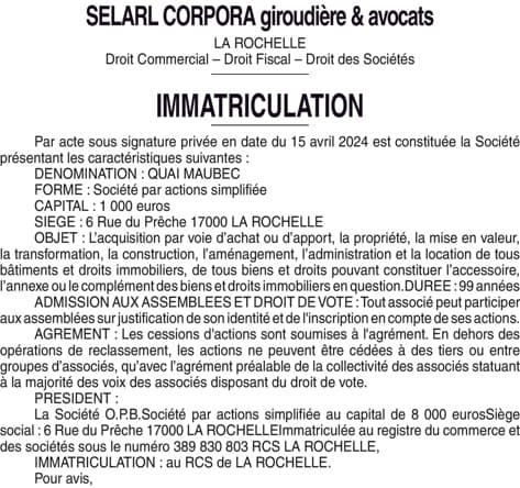 Contenu publication