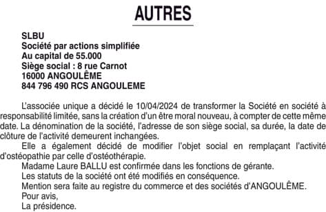 Contenu publication