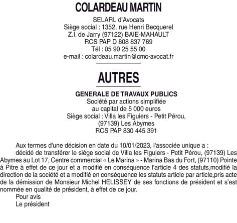 Contenu publication