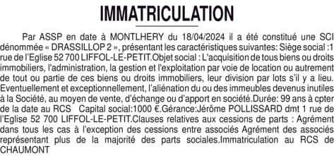 Contenu publication