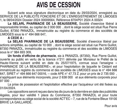 Contenu publication