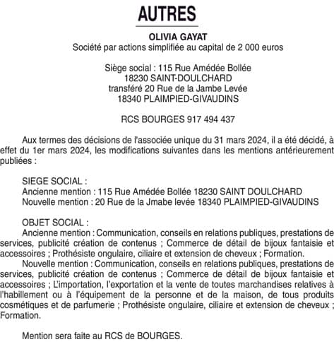 Contenu publication