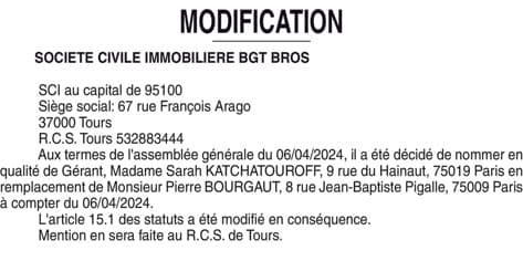 Contenu publication
