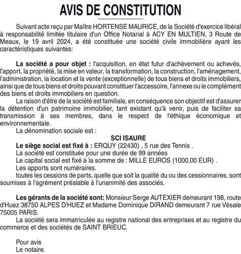 Contenu publication