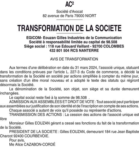 Contenu publication