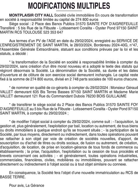 Contenu publication