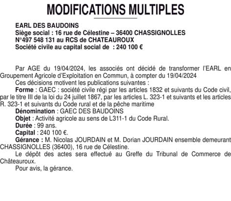 Contenu publication