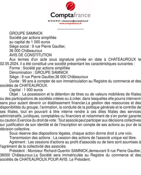 Contenu publication