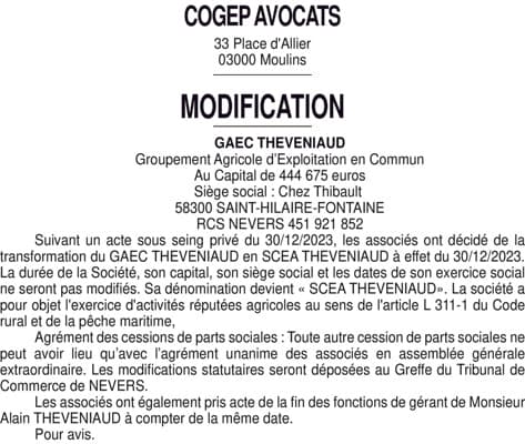 Contenu publication