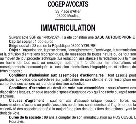 Contenu publication