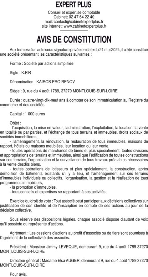 Contenu publication