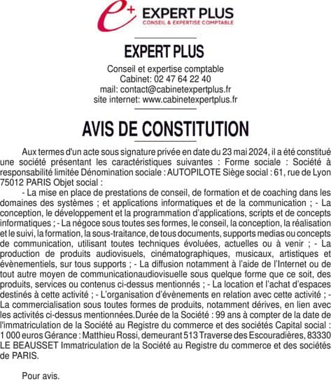Contenu publication
