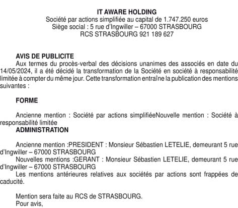 Contenu publication