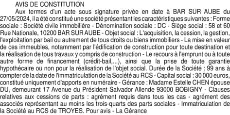 Contenu publication