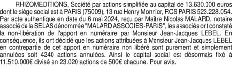 Contenu publication