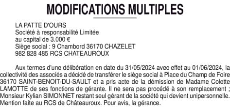 Contenu publication