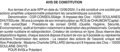 Contenu publication