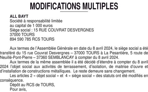 Contenu publication