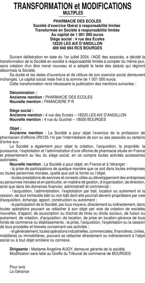 Contenu publication